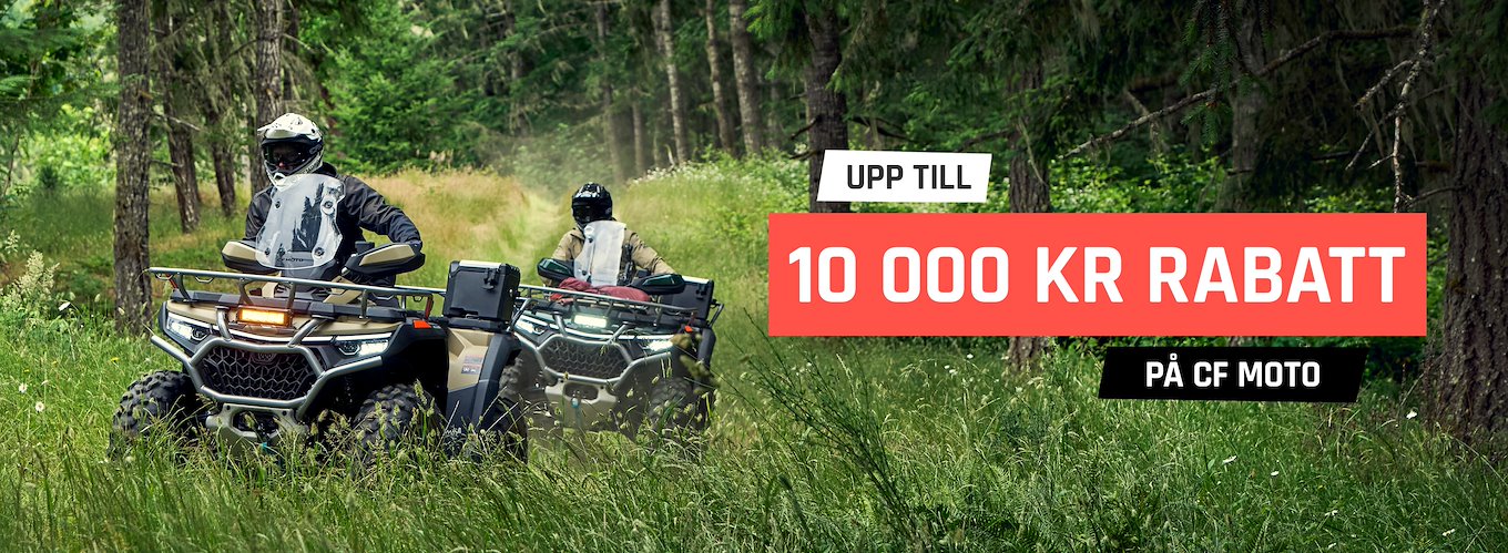 10 000 kr rabatt på CF Moto