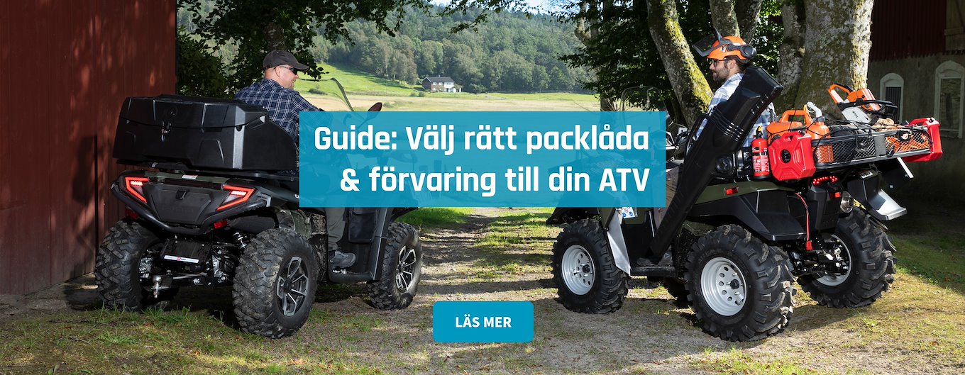 Guide: Packlådor och smart förvaring till din ATV