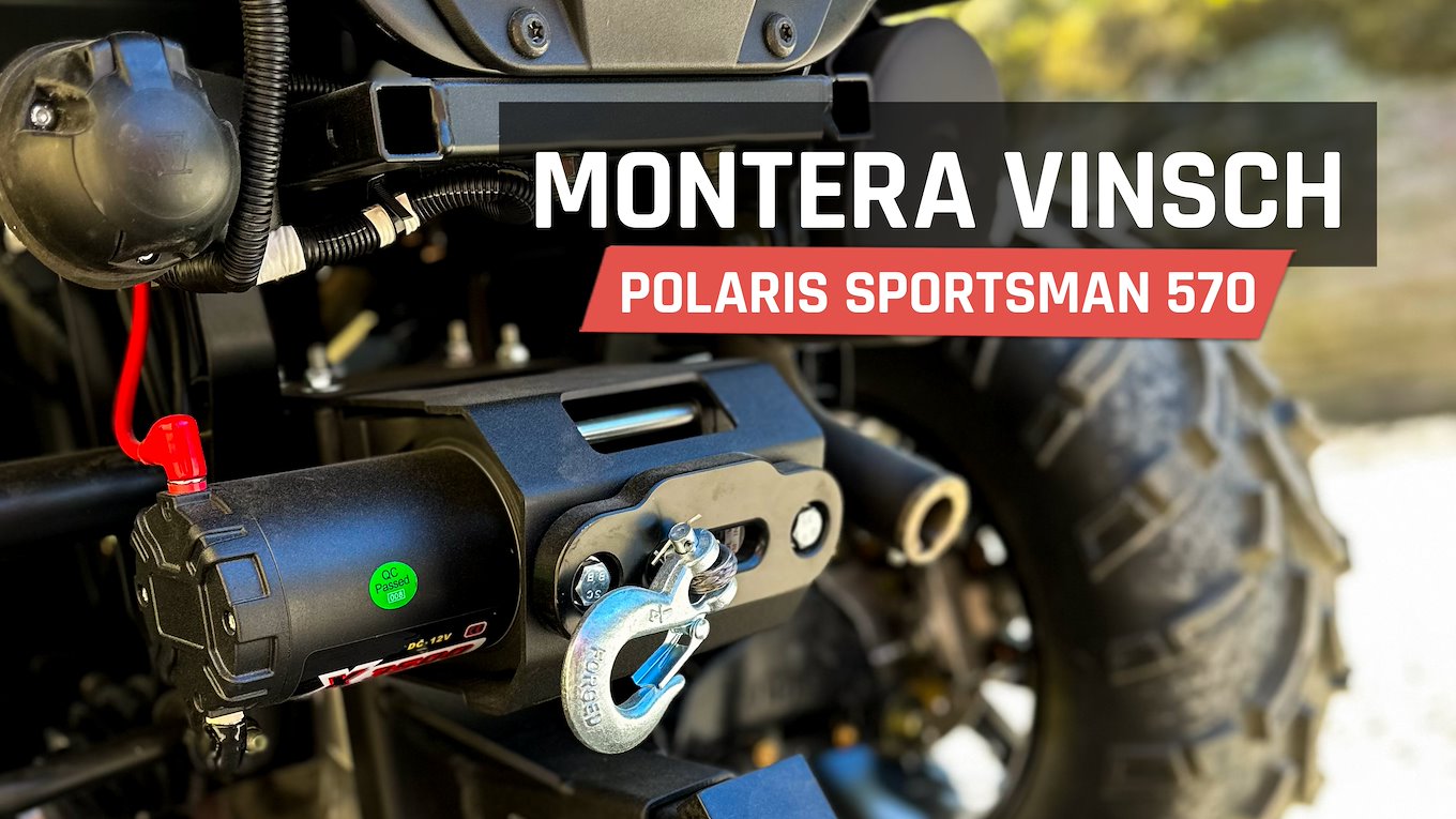 Montera vinsch bak på fyrhjuling/ATV | Polaris Sportsman 570