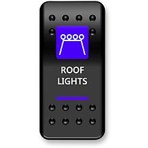 Strömbrytare Instrumentpanel Roof Lights Blå