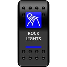 Strömbrytare Instrumentpanel Rock Lights Blå