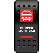 Strömbrytare Instrumentpanel Bumper Light Bar Röd