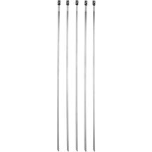 Kabel stripes i rostfrittstål 5- pack 20cm