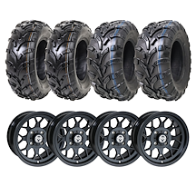 ATV Hjul Polaris P373 MudTrail 25x12 Aluminium