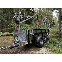 ATV Vagn med Flak, Kran och Elvinsch