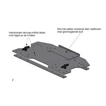 Adapter för Väska/Box till Snabbfäste 73-1000 Adapter för Väska/Box till Snabbfäste 73-1000