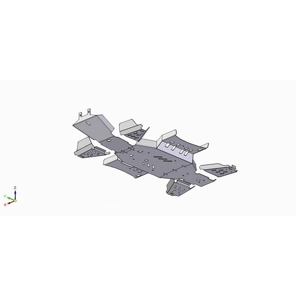 ARCTIC CAT Hasplåt Arctic Cat 500/550i/700 EJ Limited/LTD Kort Aluminium