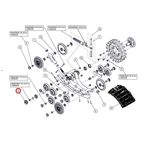 CAMSO Camoplast Navkapsel Spindle Hub