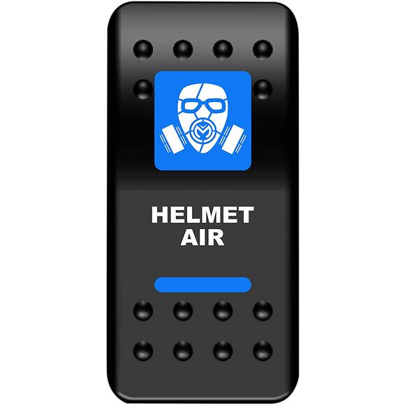 MOOSE Strömbrytare Instrumentpanel Helmet Air Blå