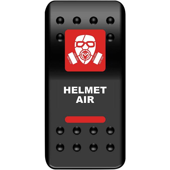 MOOSE Strömbrytare Instrumentpanel Helmet Air Röd