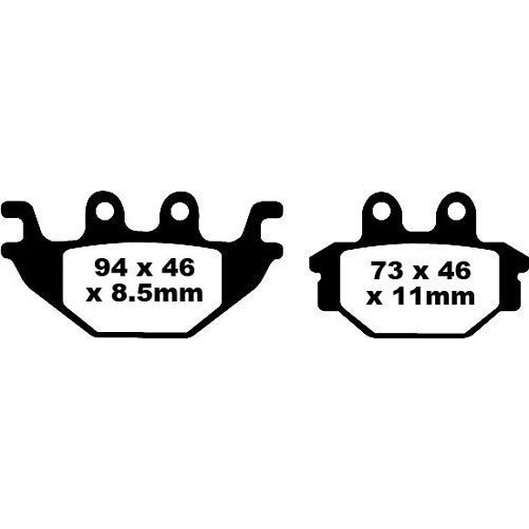 EBC Bromsklossar FA377 Dinli 700 Fram