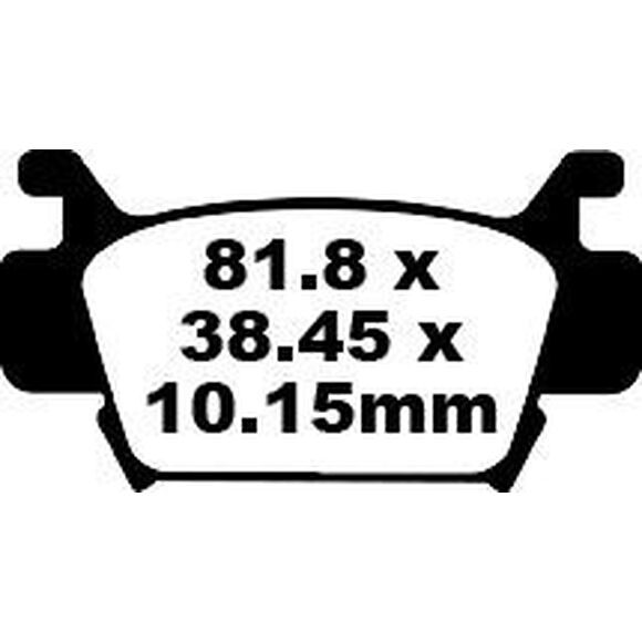 EBC Bromsklossar FA410 Honda TRX500/680 Fram