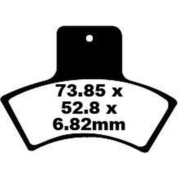 EBC Bromsklossar FA270TT Polaris Bak