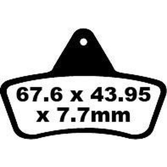 EBC Bromsklossar FA271TT Arctic Cat 250/300/400/500 & 650 H1