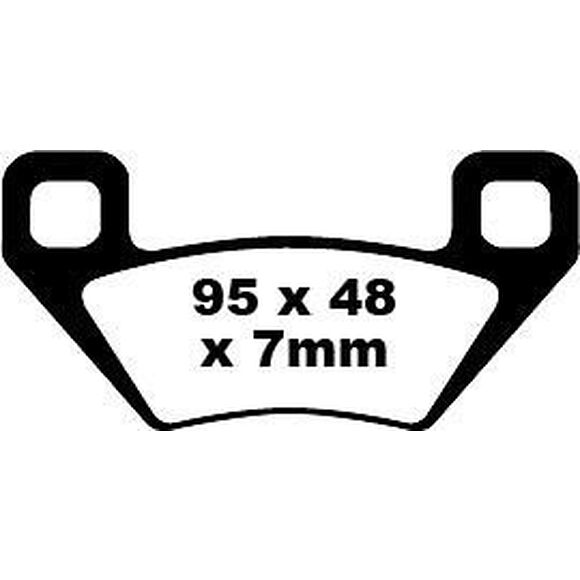 EBC Bromsklossar FA395 Arctic Cat Fram & Bak