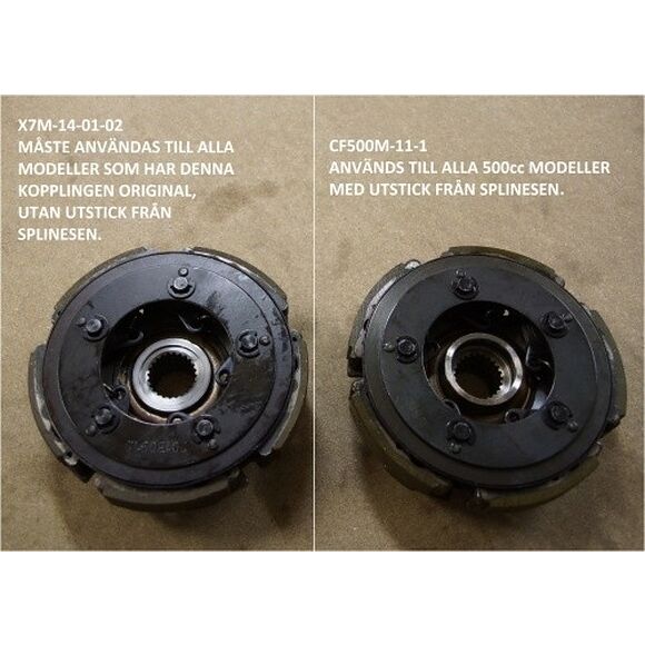 CF MOTO Slungkoppling Primärvariator CF Moto/Goes 500/600 - Utstick Splines