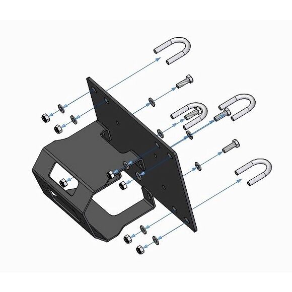 BRONCO Vinschfäste Bak Arctic Cat 400,550,700