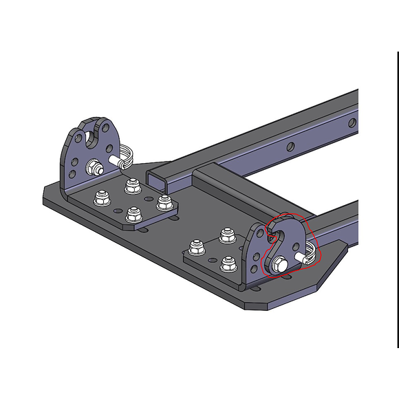 RAMMY Snabbfäste För Rammy ATV Snöslunga/Slaghack