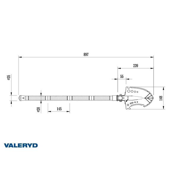 VALERYD Multispade Balder 9-i-1