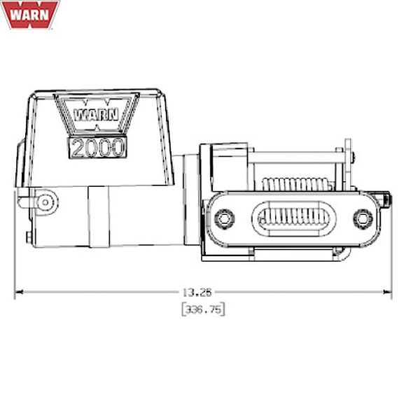WARN WARN DC 2000 WORKS UTILITY VINSCH 12V