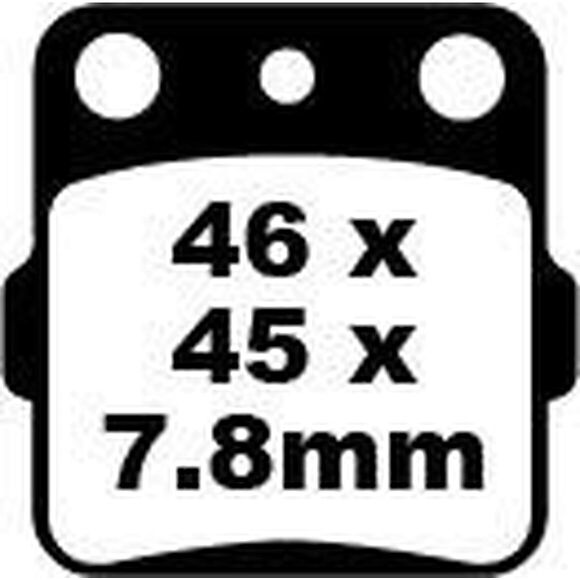 ATV LAB Bromsklossar Arctic Cat/Kawasaki/Suzuki/Honda/Yamaha Fram & Bak