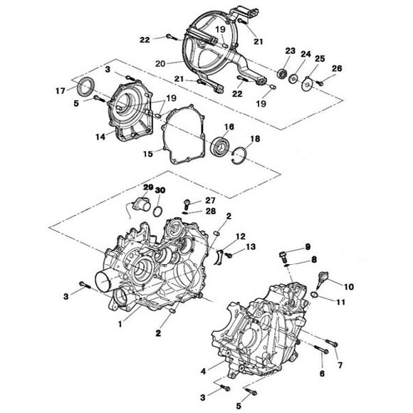 ATV LAB Packning koppling Hisun ATV / UTV 450 / 500 / 550 / 700