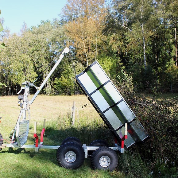 BRONCO ATV Multivagn med Kran och Elvinsch