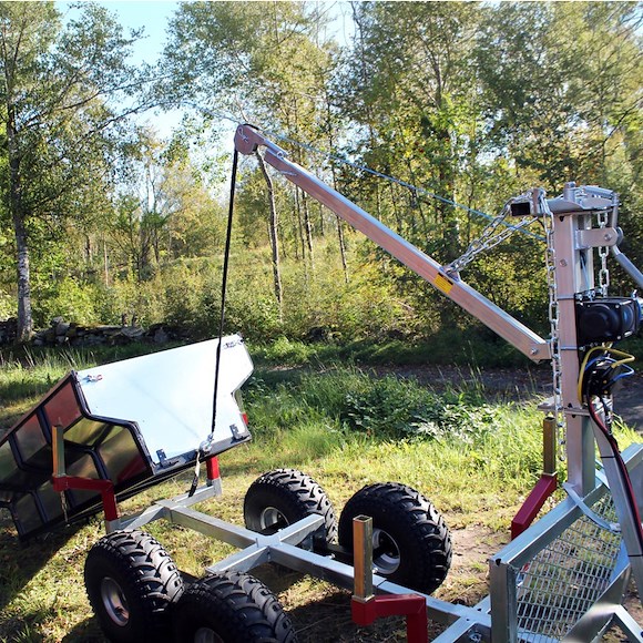 BRONCO ATV Multivagn med Kran och Elvinsch