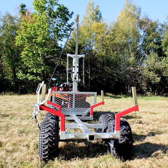 BRONCO ATV Multivagn med Kran och Elvinsch