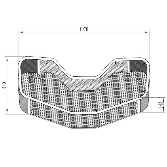 BRONCO ATV Nätkorg Fram