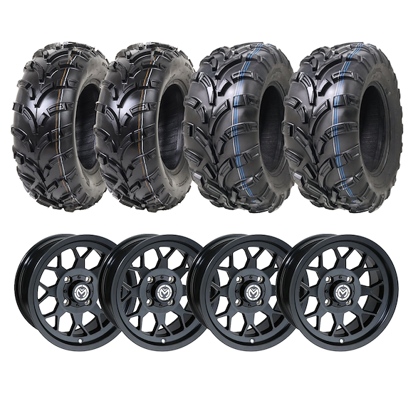 ATV-PRO ATV Hjul 4/110 P373 MudTrail 25x12 Aluminium