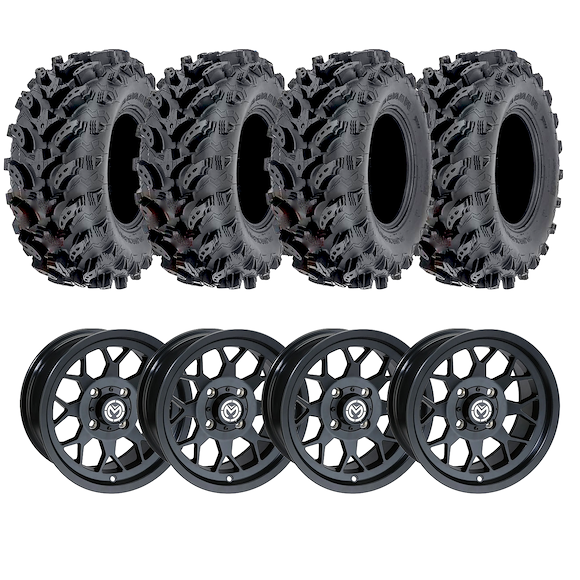 ATV-PRO ATV Hjul Polaris P376 MudTrail 27x12 Aluminium