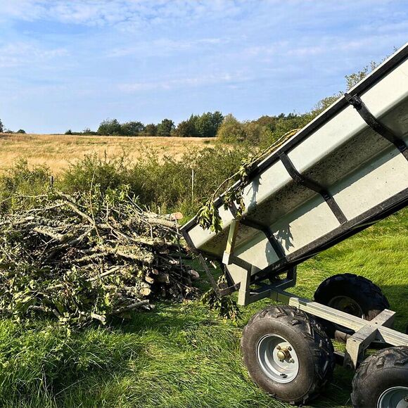 ATV-PRO ATV Vagn med Flak, Kran och Elvinsch