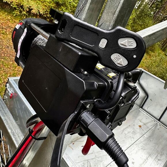 ATV-PRO ATV Vagn med Flak, Kran och Elvinsch