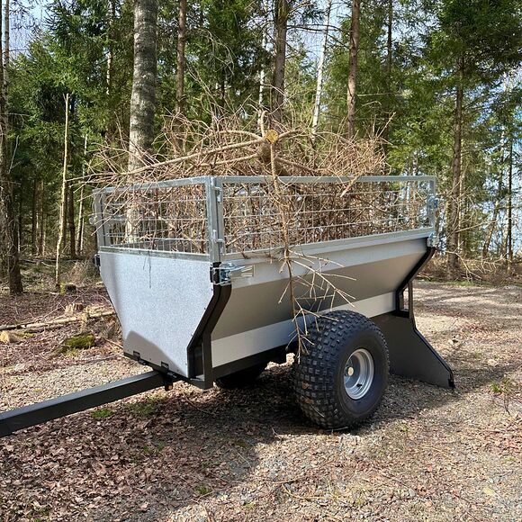 ATV-PRO Gårdsvagn ATV 500 Kg med Nätlämmar