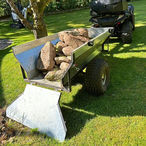 ATV-PRO Gårdsvagn ATV 500 Kg med Nätlämmar