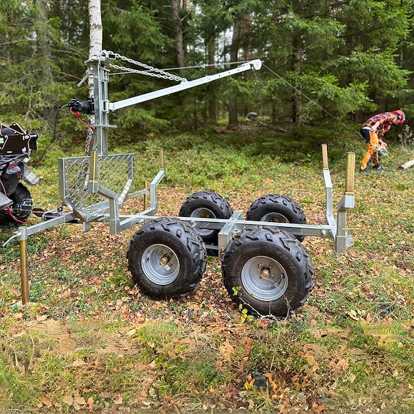 ATV-PRO ATV Vagn med Flak & Kran