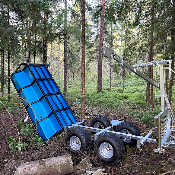 ATV-PRO ATV Vagn med Flak & Kran