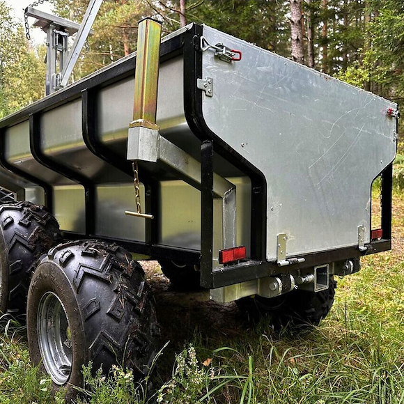 ATV-PRO ATV Vagn med Flak & Kran