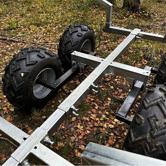 ATV-PRO ATV Vagn med Flak & Kran