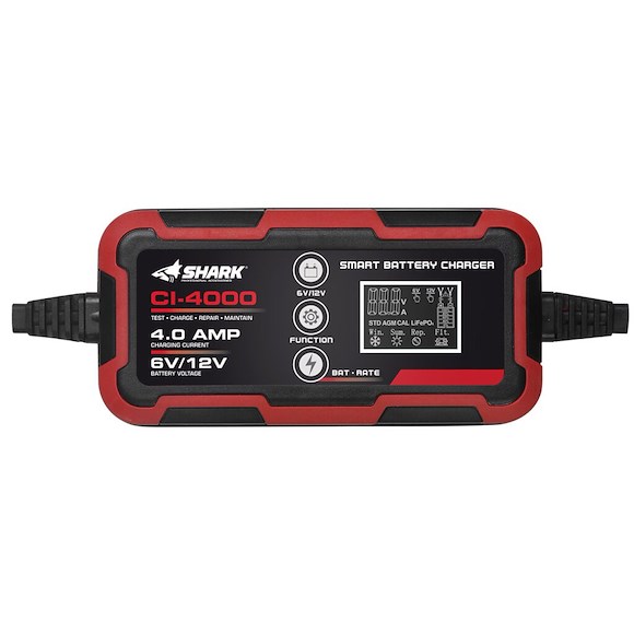 SHARK Batteriladdare ATV 6/12V 4A AGM/Bly/Lithium IP65