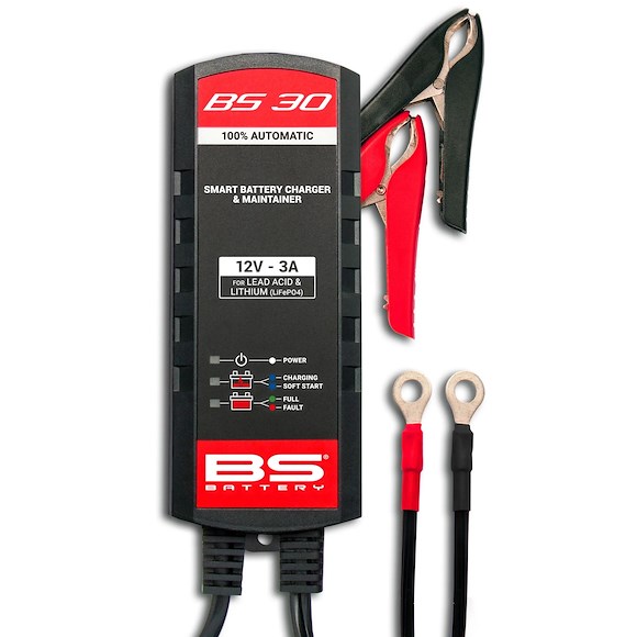 BS Batterier Batteriladdare BS30 12V 3A ATV, Moped & MC