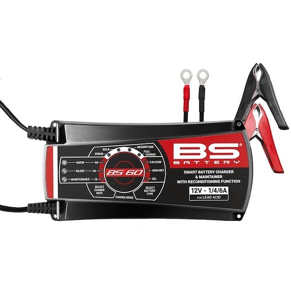 BS Batterier Batteriladdare BS60 12V 1/4/6A ATV, Bil, Moped & MC