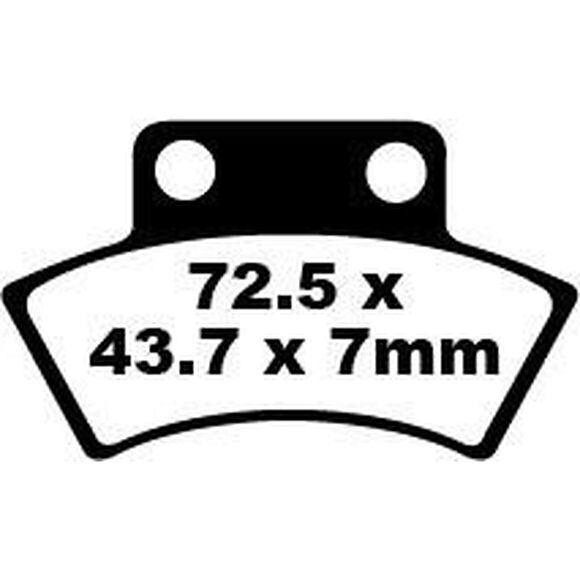 ATV LAB Bromsklossar Polaris Bak / CF Moto, Goes & Dinli Parkeringsbroms