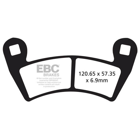 EBC Bromsklossar Sinter FA452R Brutus/General/Ranger/RZR
