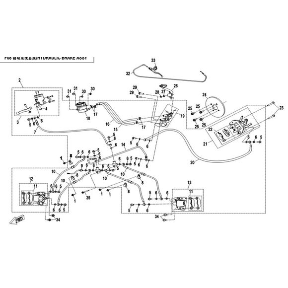 CF MOTO Bromsskiva Bak CF Moto C Force 550