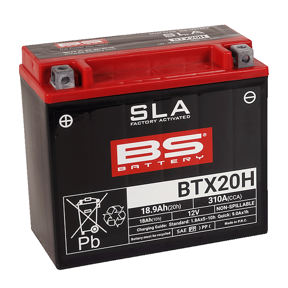BS BATTERY BS ATV Batteri BTX20 SLA 12V (YTX20)