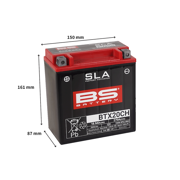 BS Batterier BS ATV Batteri BTX20CH SLA 12V (YTX20CH)