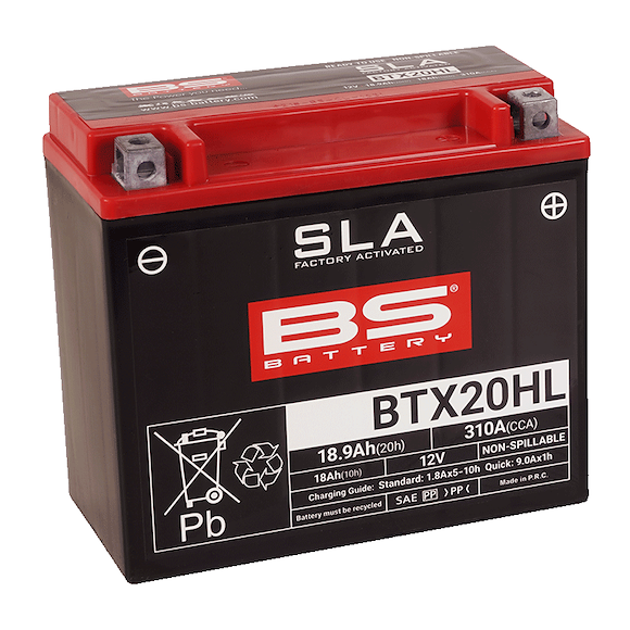 BS Batterier BS ATV Batteri BTX20HL SLA 12V (YTX20HL-BS)