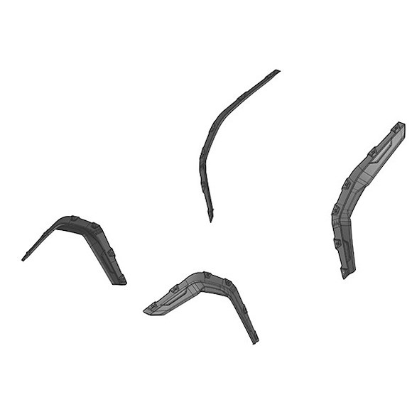 CF MOTO Skärmbreddare / Fender Flares CF Moto 450/520 2023+